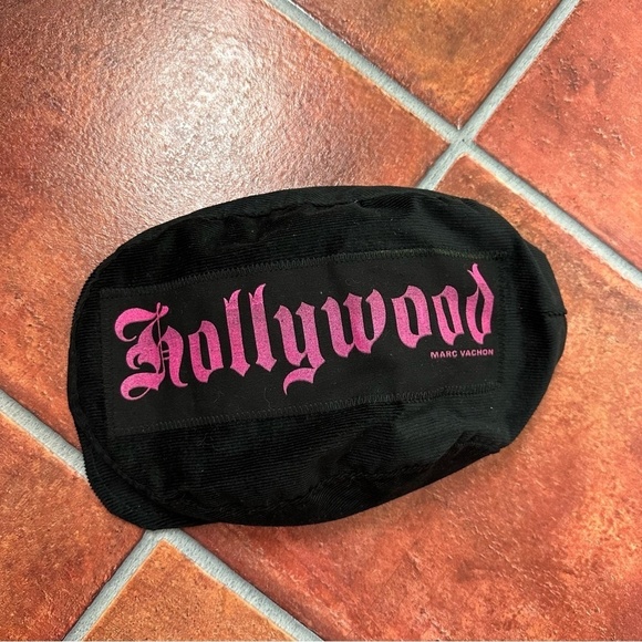 Marc Vachon Newsboy Graphic Hat in Scripted Pink main image 9